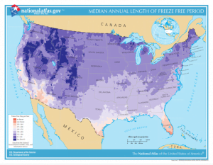 US Freeze-Free Period Zones